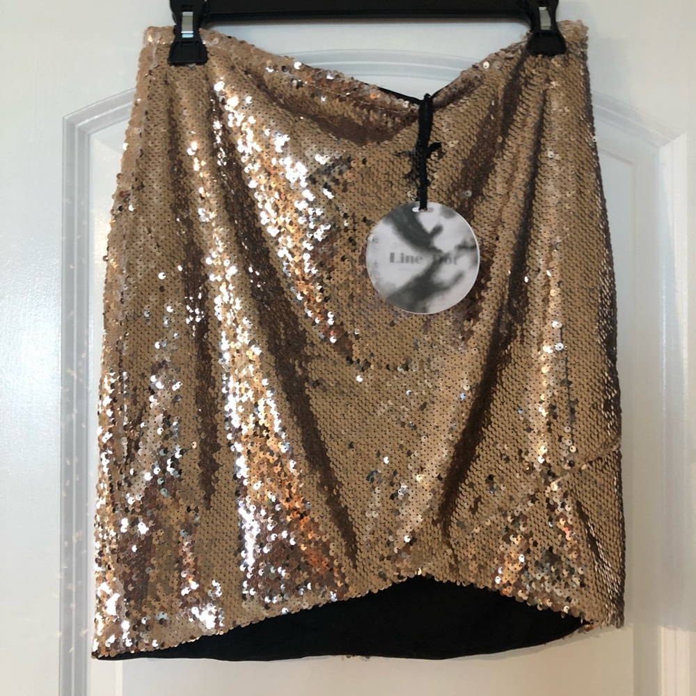 Sequin Gold Skirt